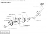 Kompletní výfukový systém Akrapovič Yamaha T-Max 530 (12-16)