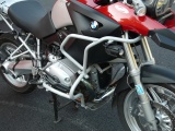 Padací rámy BMW R 1200 GS (04-12) Stříbrné-spodní na motor RD moto