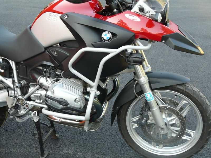 Padací rámy BMW R 1200 GS (04-07) Stříbrné - Komplet RD moto