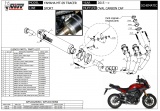 Kompletní výfukový systém Mivv Yamaha MT-09 Tracer (15-20) Oval Carbon