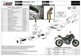 Kompletní výfukový systém Mivv Kawasaki Z 650 (17-22) GP PRO Titan