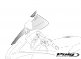 Plexi Puig Honda CB 1300 S (05-13) Touring s deflektorem | Kouřové