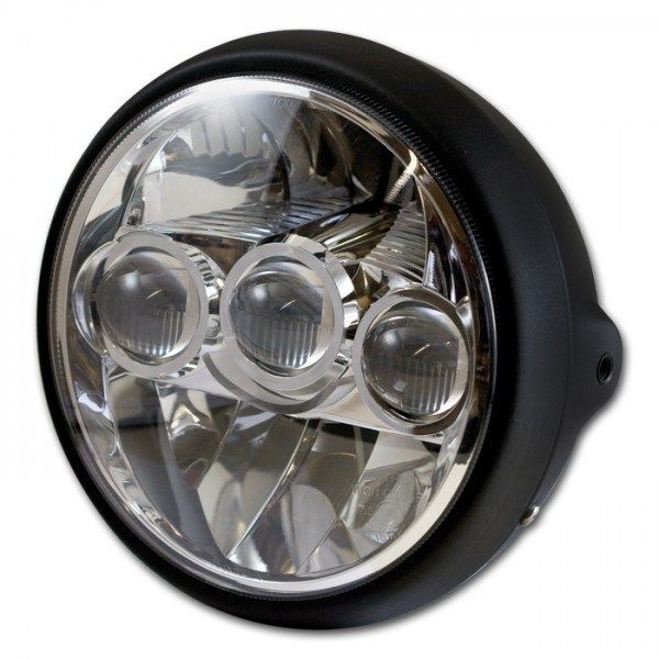 Přední LED světlo na moto 190mm černé