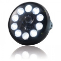 Přední světlo LED na moto 190mm černé