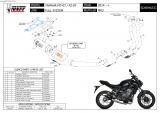 Kompletní výfukový systém Mivv Yamaha MT-07 (14-20) MK3