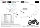 Kompletní výfukový systém Mivv Yamaha MT-07 (14-20) Delta Race Black UP