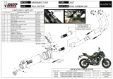 Kompletní výfukový systém Mivv Kawasaki Ninja 650 (17-22) Oval Carbon