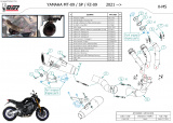 Kompletní výfukový systém Mivv Yamaha MT-09 (21-22) X-M5 Black