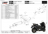 Kompletní výfukový systém Mivv Yamaha T-Max 530 (12-16) Speed Black