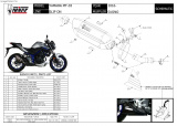 Výfuk Mivv Yamaha MT-03 (16-22) Suono Black