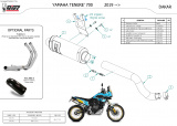 Výfuk Mivv Yamaha Tenere 700 (19-24) Dakar Nerez