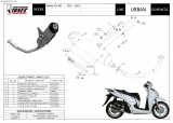 Výfukový systém Mivv Honda SH 300 (15-16) Urban Nerez