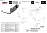Výfukový systém Mivv Yamaha X-City 250 (06-16) Urban Nerez