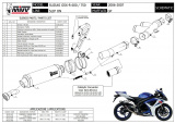 Výfuk Mivv Suzuki GSX-R 750 (06-07) GP Carbon
